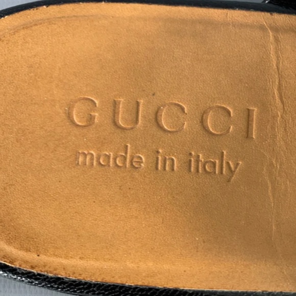 Gucci horsebit leather slip on men’s mules loafers slippers size 7.5 - Picture 7 of 12